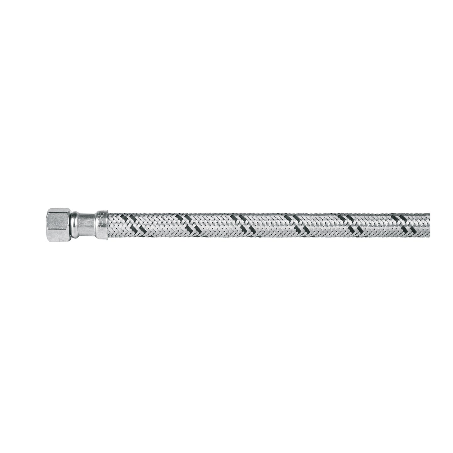 FLA-40XL Manguera lavabo/fregadero, acero inox, 1/2" x 3/8", 40 cm
