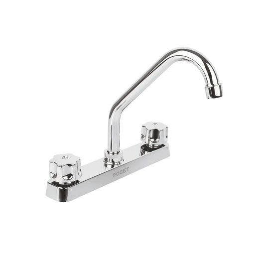 FP-317 Mezcladora 8" fregadero, ABS, cuello corto, hexagonal, BASIC