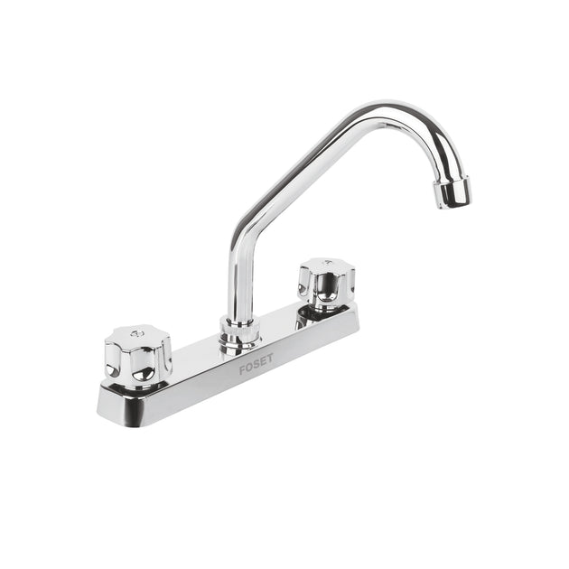 FP-317 Mezcladora 8" fregadero, ABS, cuello corto, hexagonal, BASIC