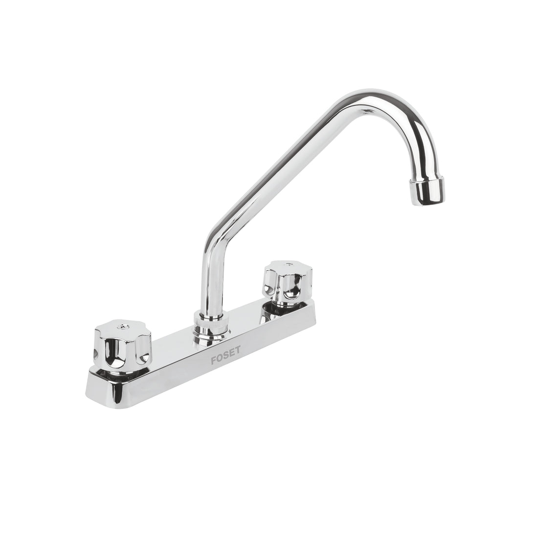 FP-318 Mezcladora 8" fregadero, ABS, cuello largo, hexagonal, BASIC
