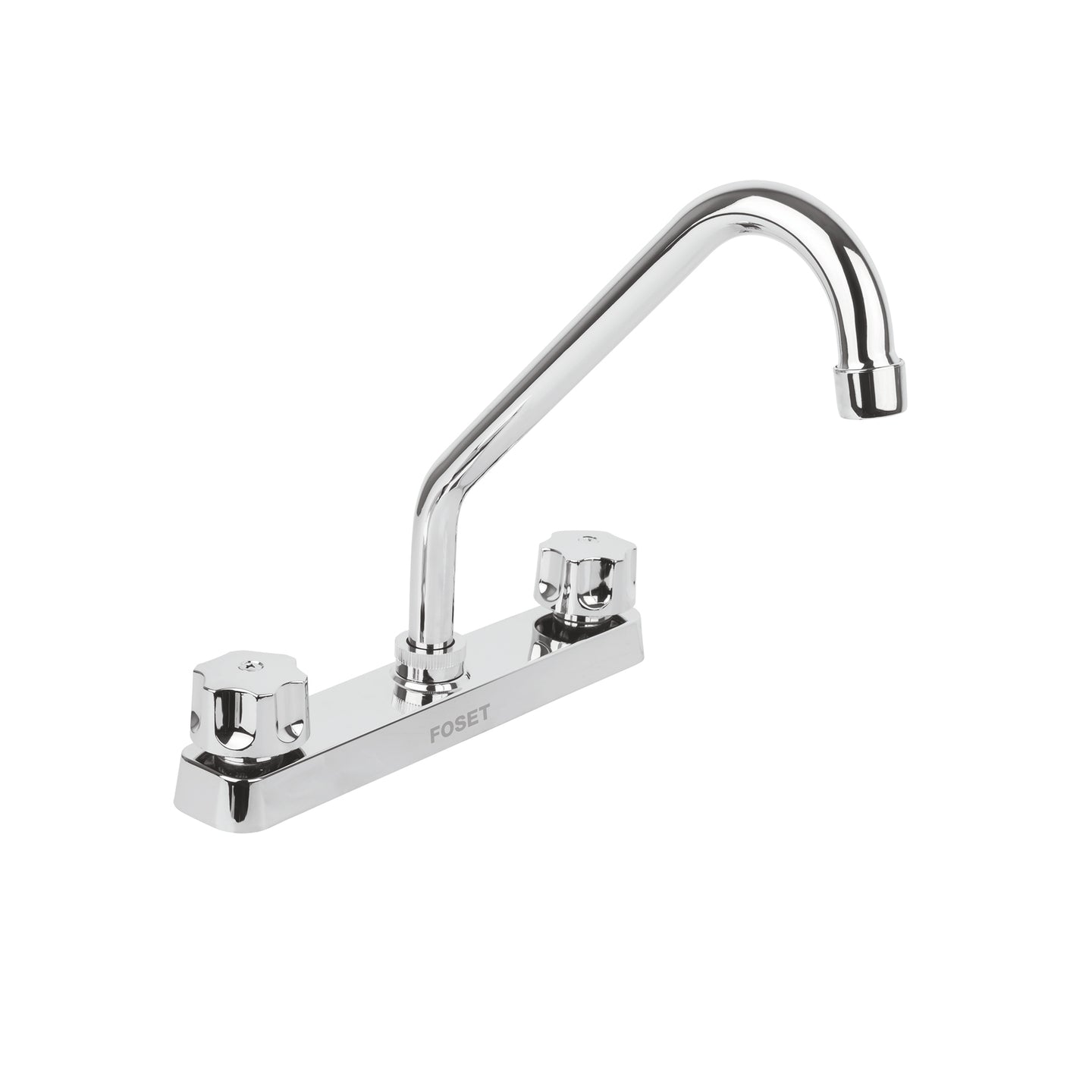 FP-318 Mezcladora 8" fregadero, ABS, cuello largo, hexagonal, BASIC