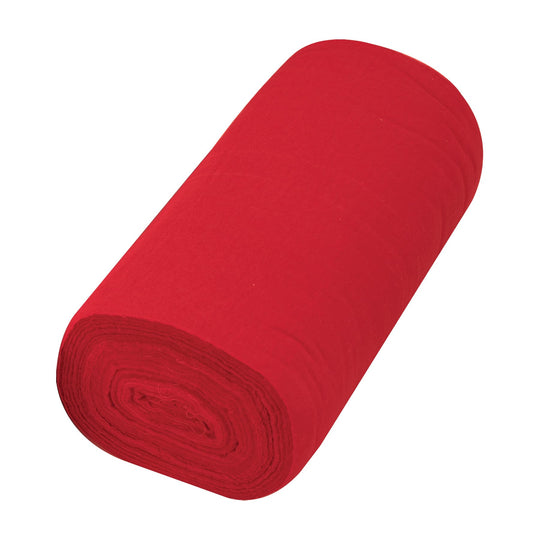 FRA-50R Rollo de 50 m de franela roja de algodón, KLINTEK
