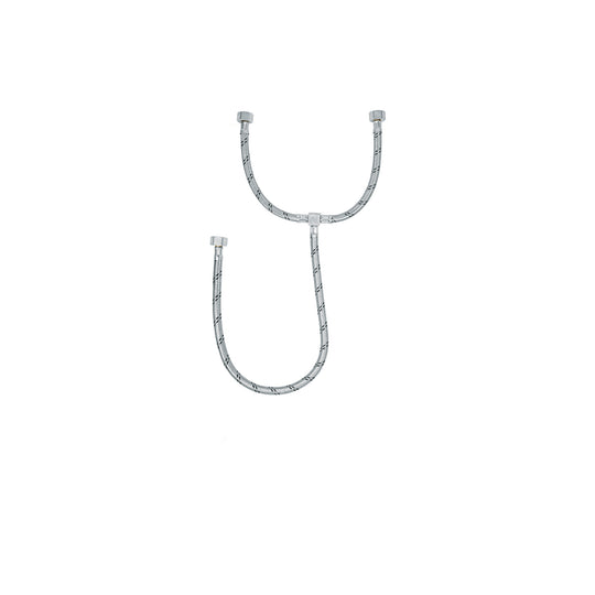 FTE-55X Manguera "T" lavabo/fregadero,acero inox,1/2"x1/2"x1/2",55cm