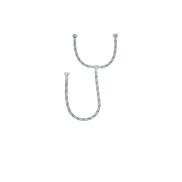 FTE-55X Manguera "T" lavabo/fregadero,acero inox,1/2"x1/2"x1/2",55cm