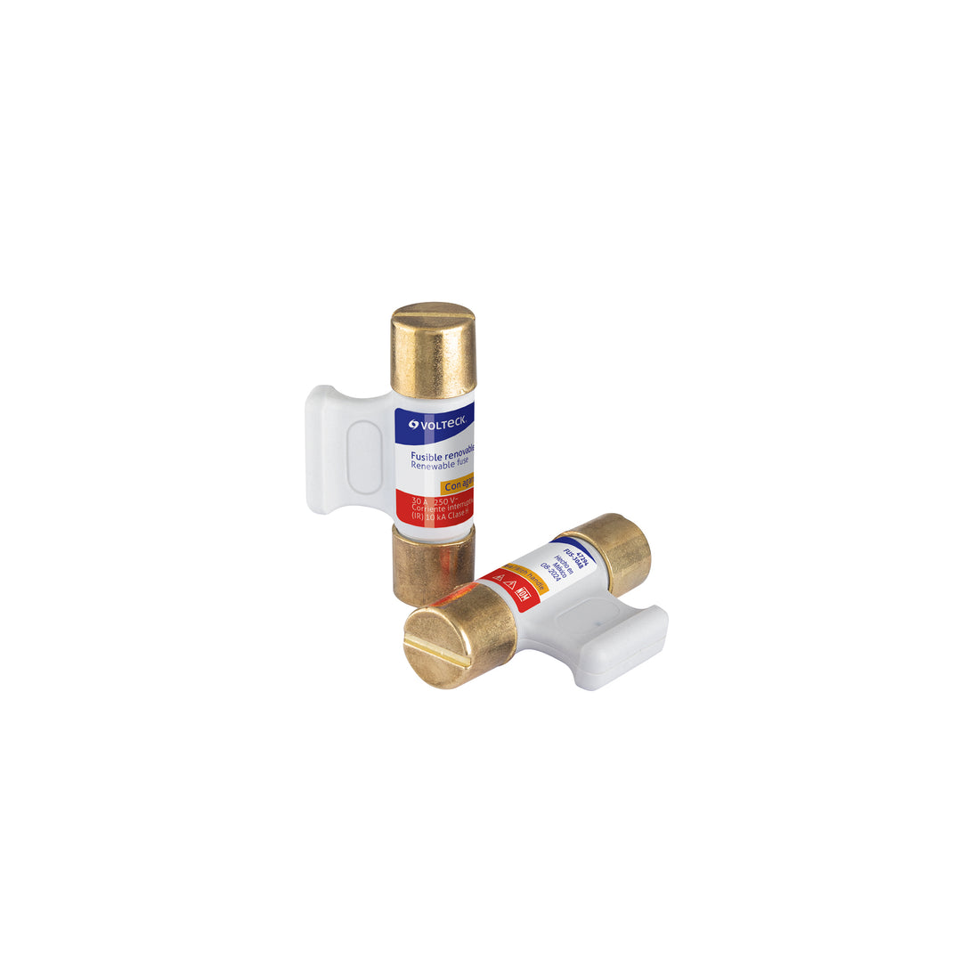 FUS-30AB Blíster con 2 fusibles 30 A con agarradera, VOLTECK
