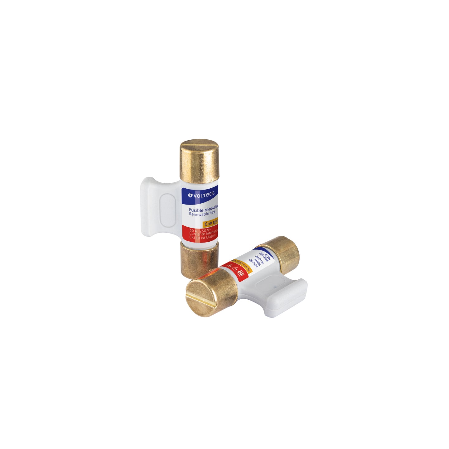 FUS-30AB Blíster con 2 fusibles 30 A con agarradera, VOLTECK