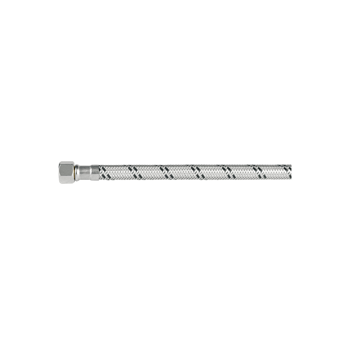 FWC-40XL Manguera p/WC, acero inox, 3/8"x7/8", 40cm, latón/latón