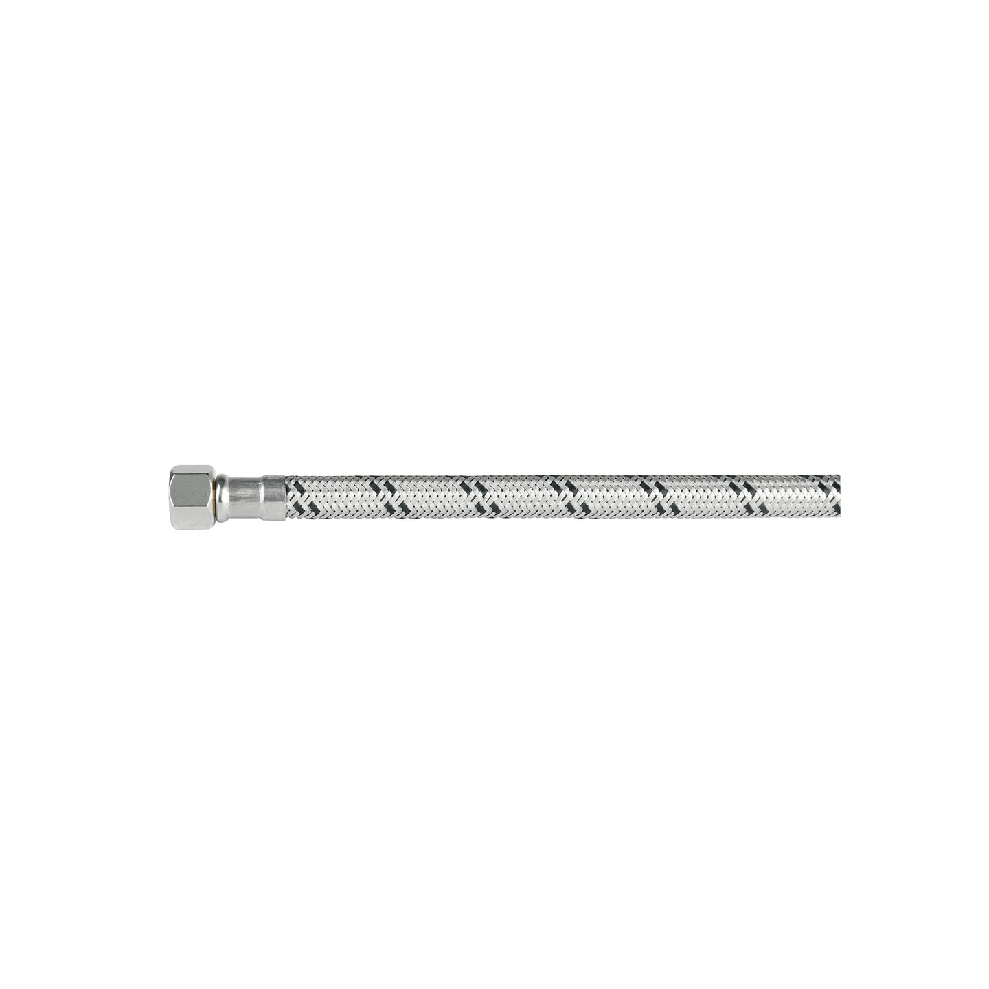 FWC-40XL Manguera p/WC, acero inox, 3/8"x7/8", 40cm, latón/latón