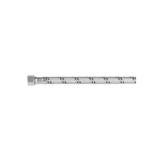 FWC-40XL Manguera p/WC, acero inox, 3/8"x7/8", 40cm, latón/latón