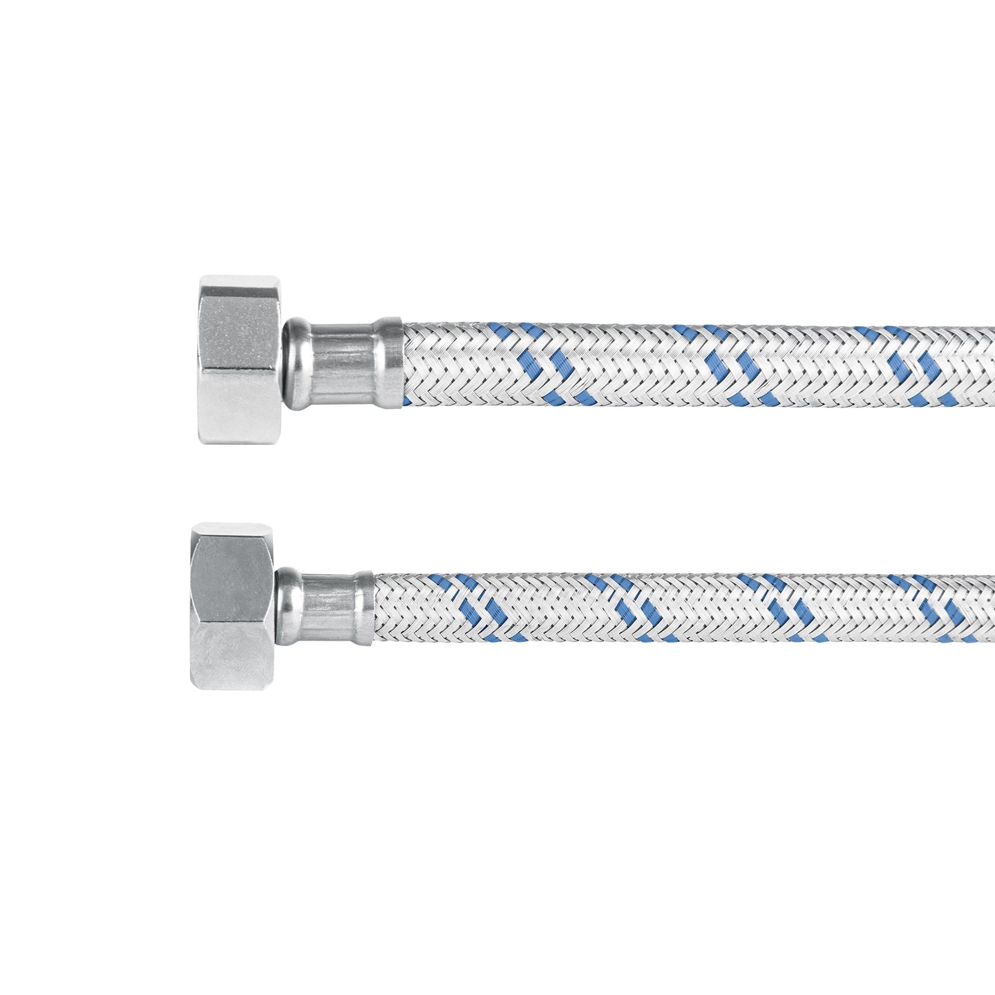 FWC-60 Manguera p/WC, aluminio, 1/2" x 7/8", 60 cm, FOSET