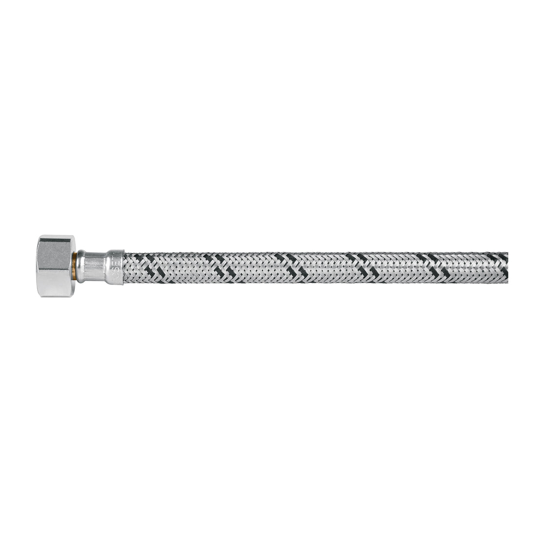 FWC-P35X Manguera p/WC, acero inox, 1/2"x7/8", 35 cm, plástico/latón