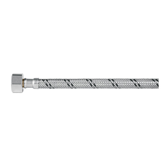 FWC-P35X Manguera p/WC, acero inox, 1/2"x7/8", 35 cm, plástico/latón