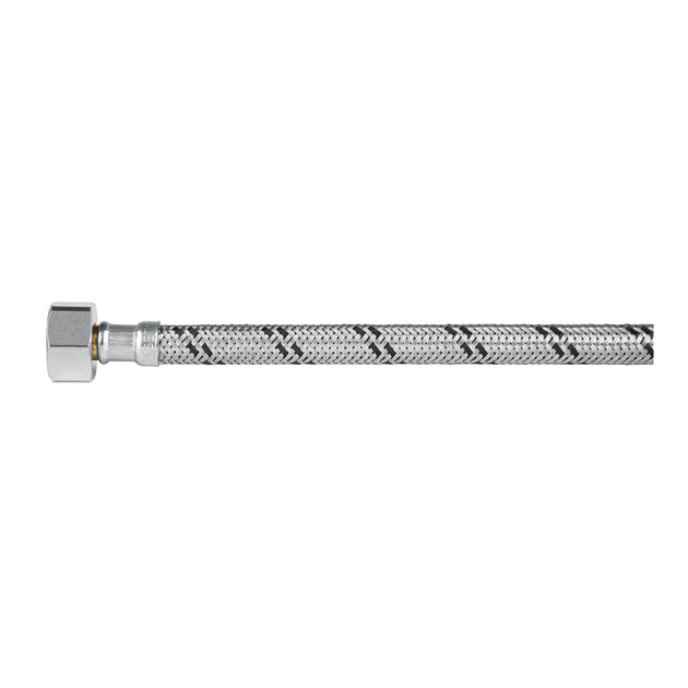 FWC-P35X Manguera p/WC, acero inox, 1/2"x7/8", 35 cm, plástico/latón