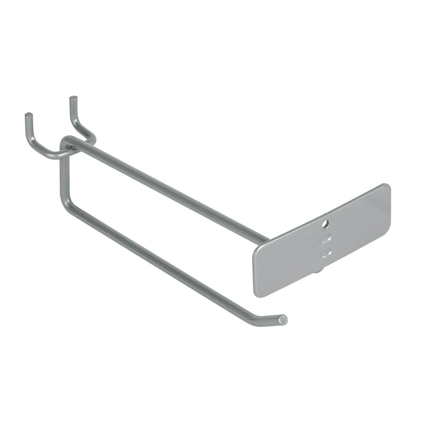 GA-6X Gancho recto 6" con portaetiqueta para perfocel y ranurado
