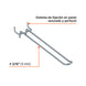 Gancho Truper GA-8D 8" Panel Ranurado Perfocel Uso Pesado