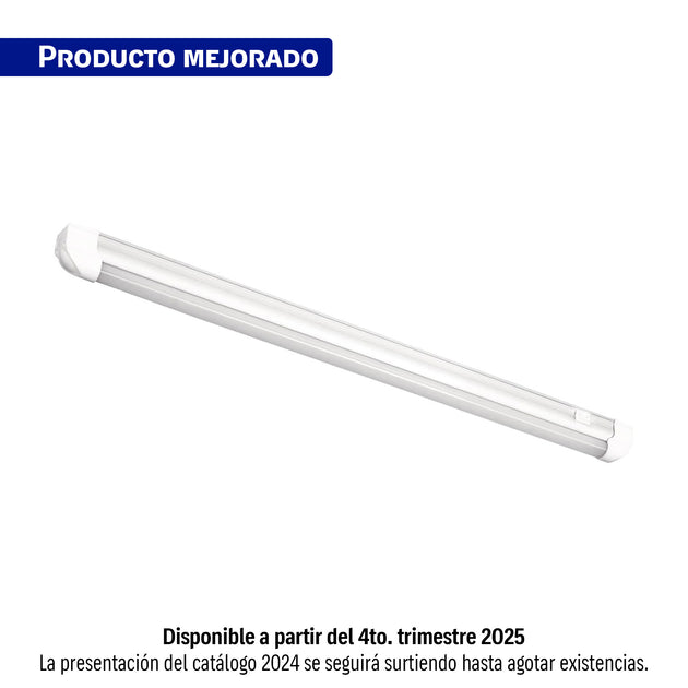 GAB-001L Luminario lineal LED 6W, 6500K, ultradelgado, para gabinete