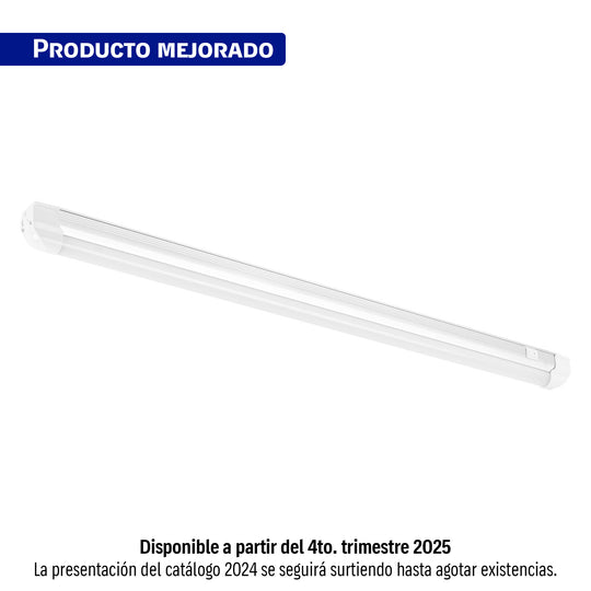 GAB-002L Luminario lineal LED 11W, 6500K, ultradelgado, para gabinete