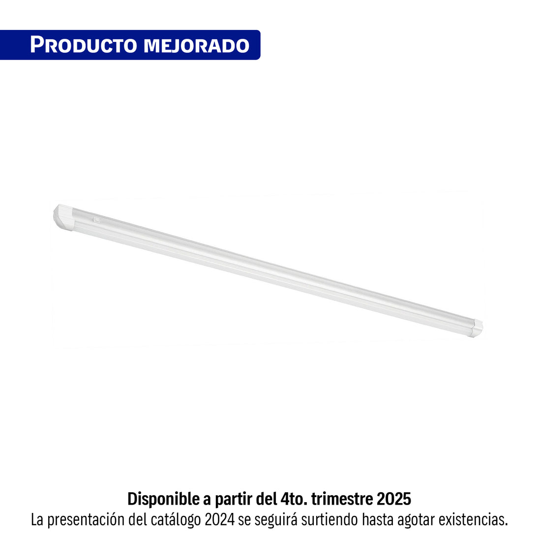 GAB-003L Luminario lineal LED 19W, 6500K, ultradelgado, para gabinete