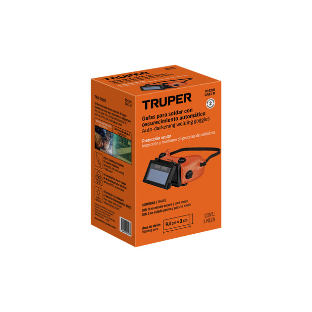 Gafa Seguridad Truper GAEL-11 Claro Antirrayadura | ANSI Z87.1