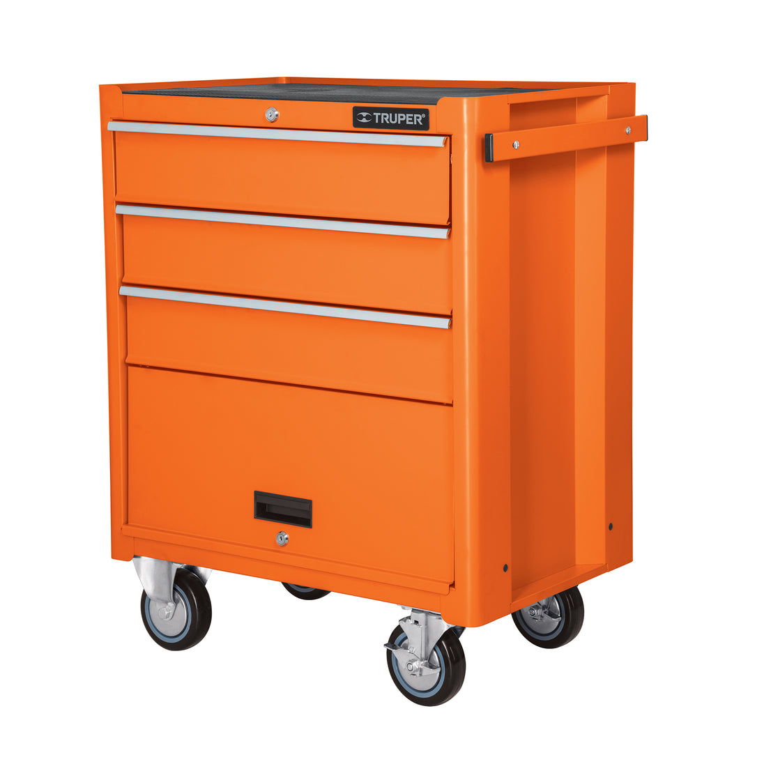 GAMO-4090 Gabinete metálico móvil, 4 cajones, capacidad 90 kg, Truper