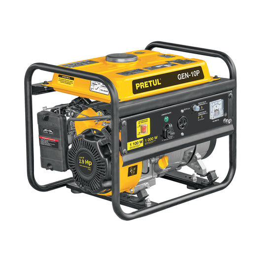 GEN-10P Generador portátil 1 kW motor a gasolina, PRETUL
