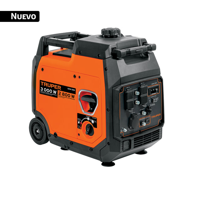 GEN-350 Generador inversor silencioso 3 kW, encendido manual, TRUPER