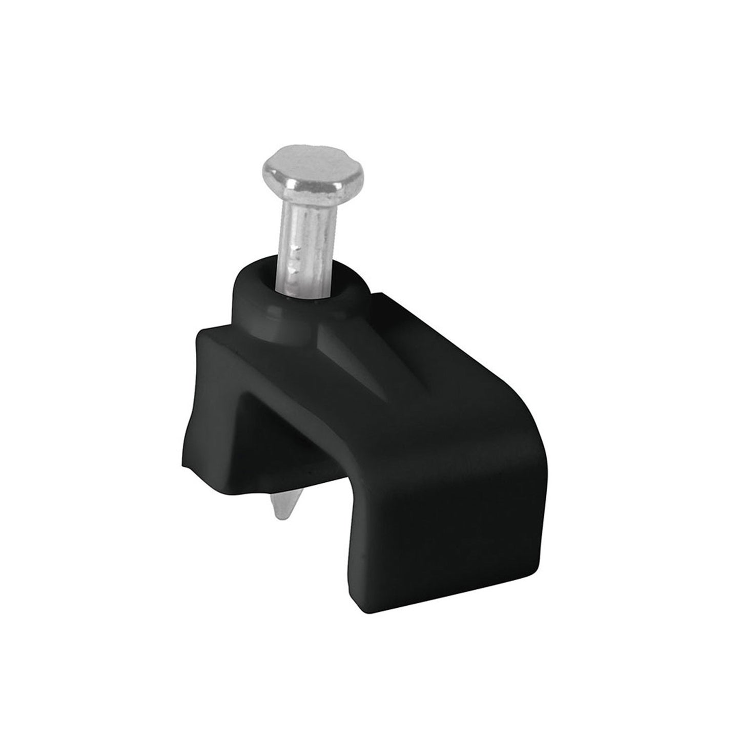 GPL-10N Bolsa con 20 grapas negras de 6 x 9.5 mm para cable plano