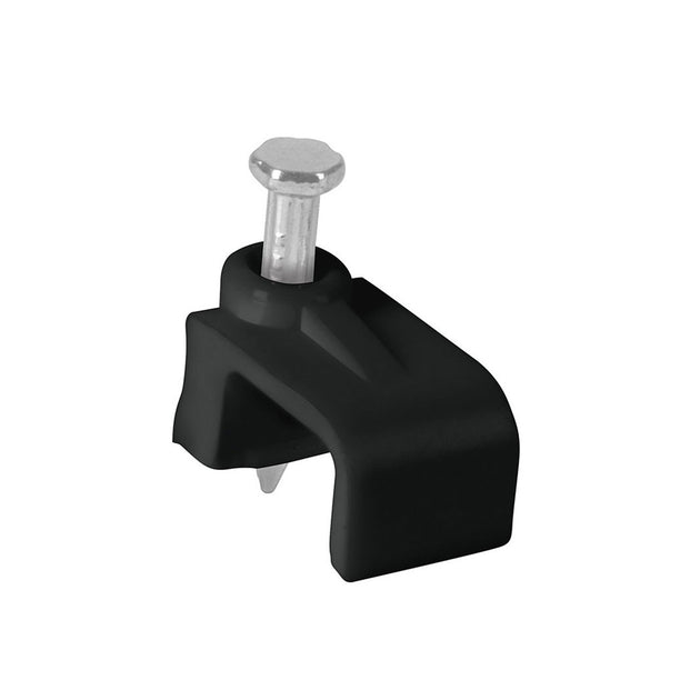 GPL-10N Bolsa con 20 grapas negras de 6 x 9.5 mm para cable plano