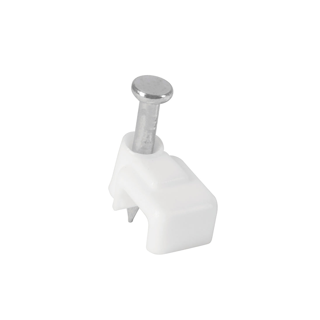 GPL-5BG Bolsa con 500 grapas blancas de 3 X 6 mm para cable plano