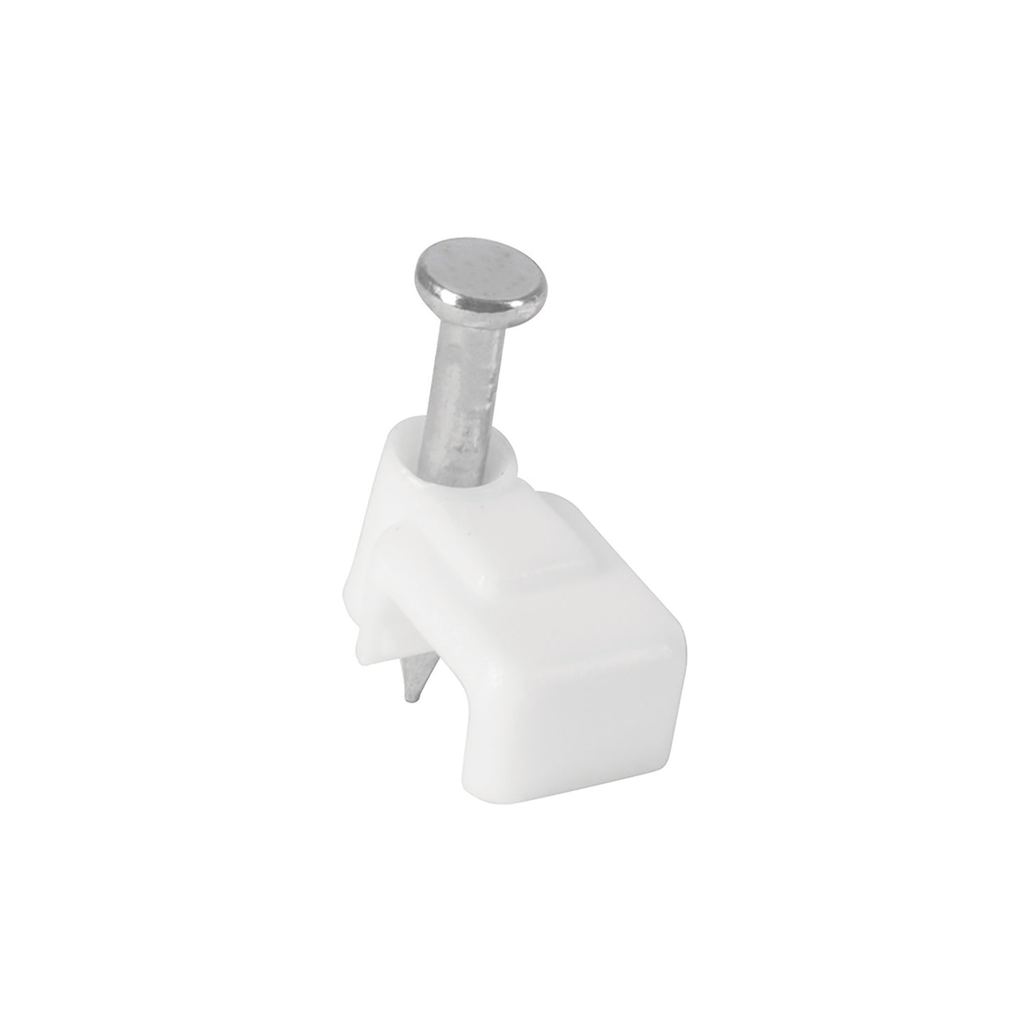 GPL-5BG Bolsa con 500 grapas blancas de 3 X 6 mm para cable plano