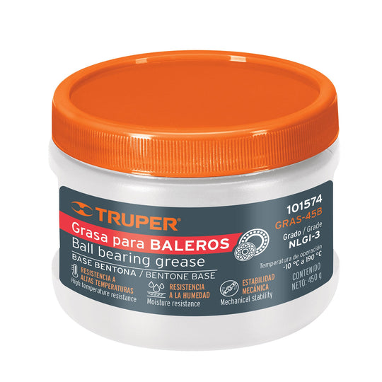 GRAS-45B Grasa automotriz, base bentona, 450 g, Truper