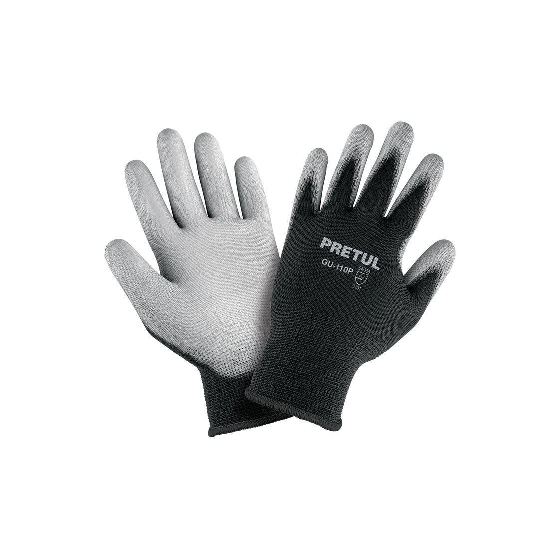 GU-110P Guantes de nylon recubiertos de poliuretano, XCH, PRETUL