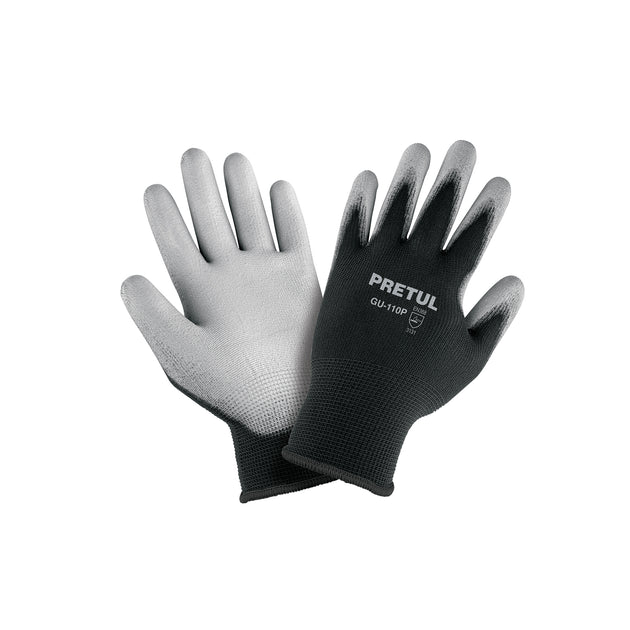 GU-110P Guantes de nylon recubiertos de poliuretano, XCH, PRETUL