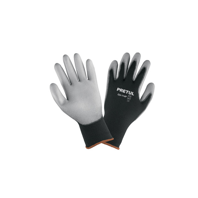 GU-114P Guantes de nylon recubiertos de poliuretano, XG, PRETUL