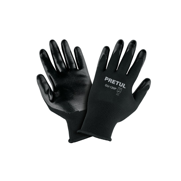 GU-120P Guantes de nylon recubiertos de nitrilo, XCH, PRETUL