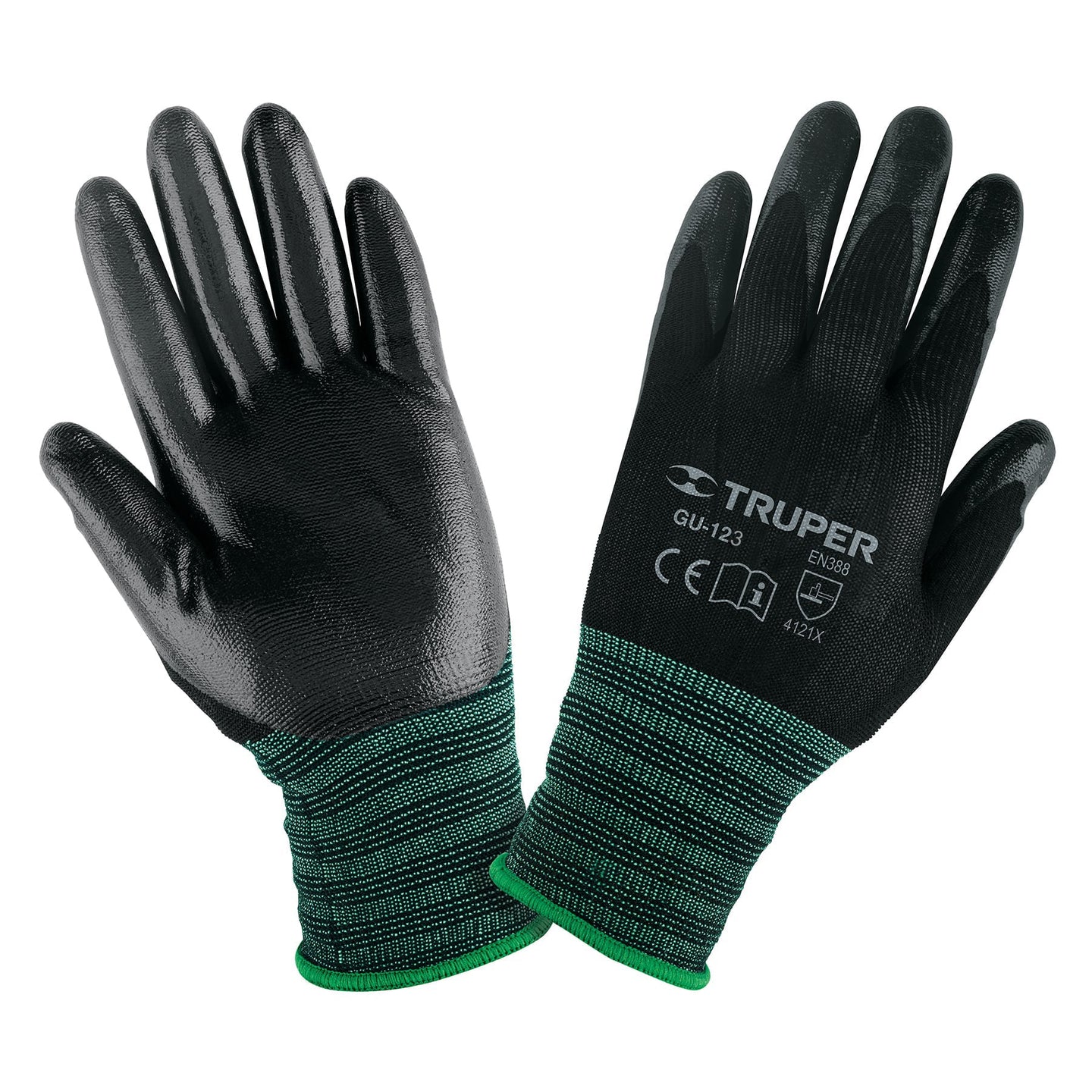 GU-123 Guantes de nylon recubiertos de nitrilo, G, TRUPER