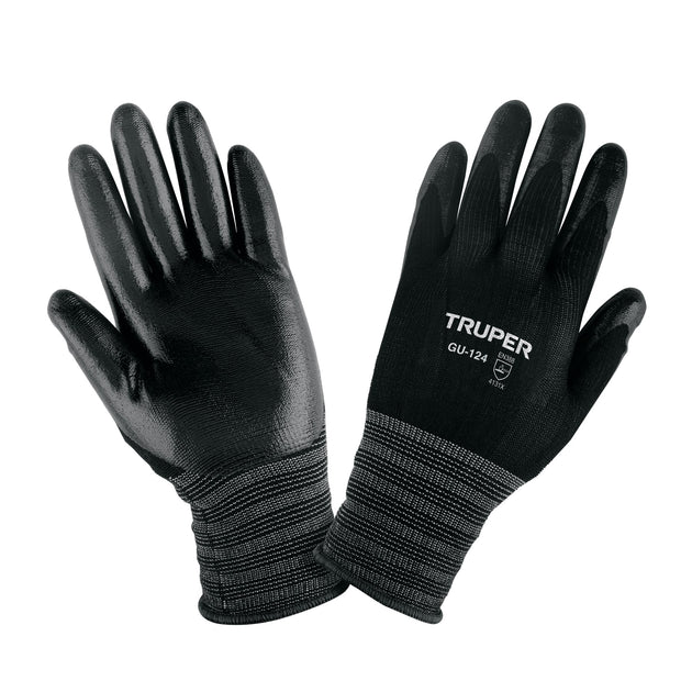 GU-124 Guantes de nylon recubiertos de nitrilo, XG, Truper