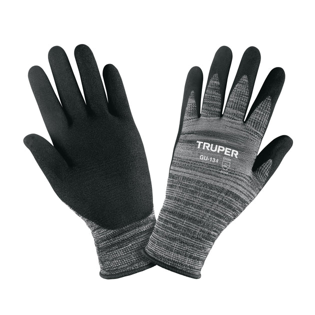 GU-134 Guantes de nylon recubiertos de nitrilo arenoso, XG, Truper