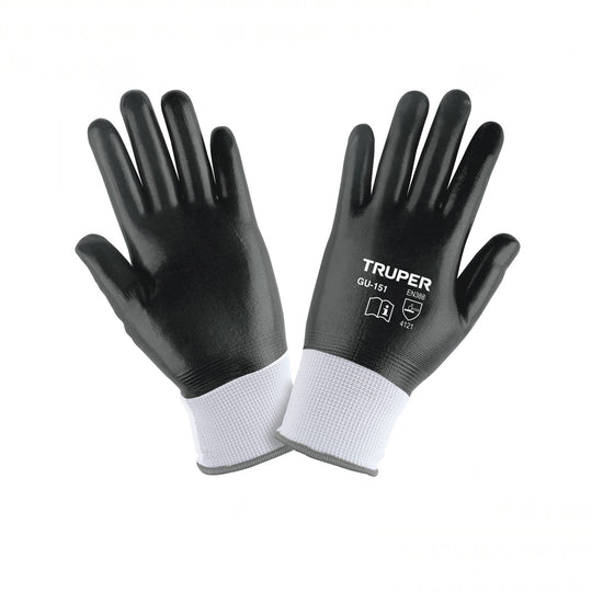 GU-151 Guantes de poliéster recubiertos de nitrilo, CH, TRUPER