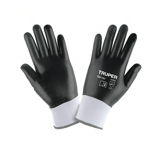 GU-151 Guantes de poliéster recubiertos de nitrilo, CH, TRUPER