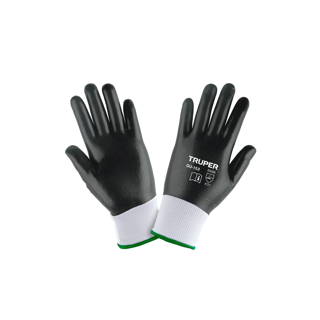 GU-153 Guantes de poliéster recubiertos de nitrilo, G, TRUPER