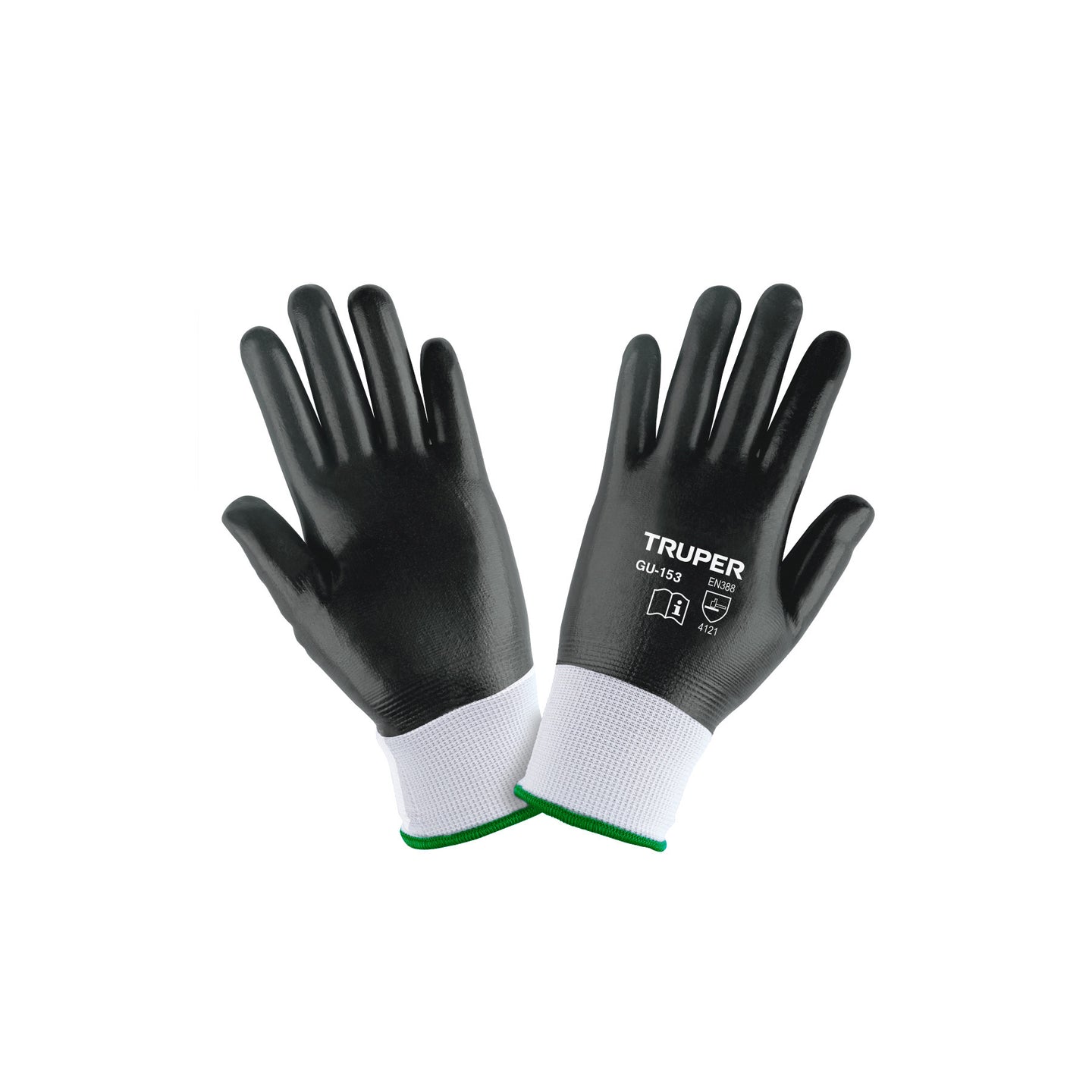GU-153 Guantes de poliéster recubiertos de nitrilo, G, TRUPER