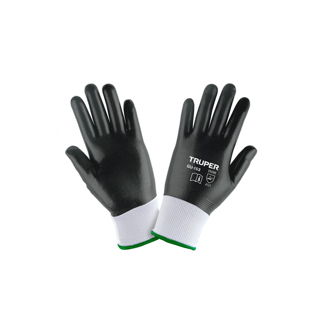 GU-153 Guantes de poliéster recubiertos de nitrilo, G, TRUPER