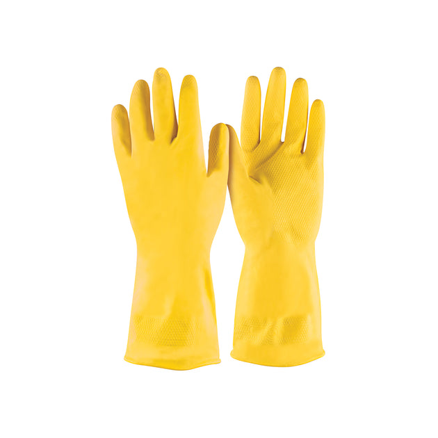 GU-344 Guantes de látex para limpieza, amarillos, XG, Pretul