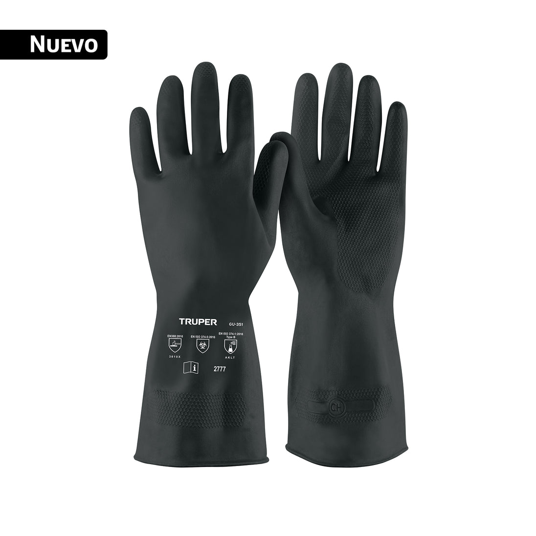 GU-351 Guantes de látex para pintor, CH, Truper
