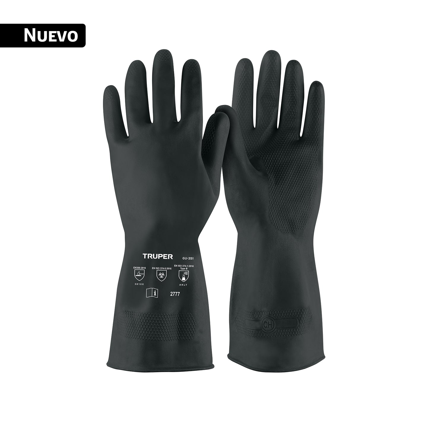 GU-351 Guantes de látex para pintor, CH, Truper