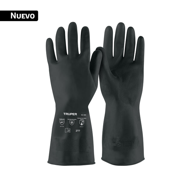 GU-351 Guantes de látex para pintor, CH, Truper