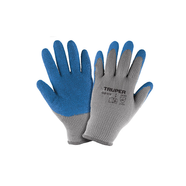 GU-412 Guantes de poliéster recubiertos de látex, M, TRUPER