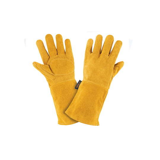 GU-525 Guantes de carnaza, largos, unitalla, TRUPER