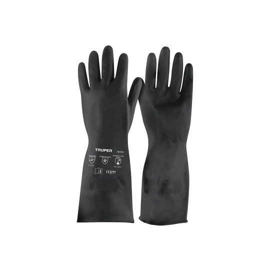 GU-812 Guantes de neopreno para manejo de químicos, M, TRUPER